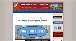 Desktop Screenshot of flossmoorlibrary.org