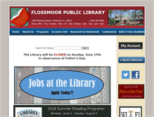 Tablet Screenshot of flossmoorlibrary.org